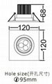 LED HIGH POWER DOWN LIGHT 9W 2