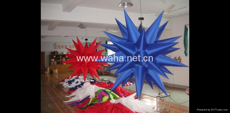 magic led design star/inflatable decoration/wedding decorations 2