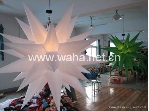 magic led design star/inflatable decoration/wedding decorations