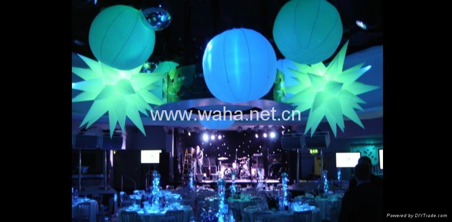 magic led design star/inflatable decoration/wedding decorations 4