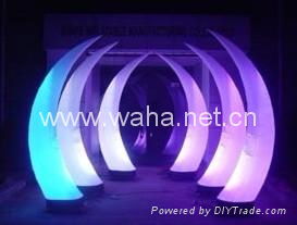 party favor/event decoration /inflatable cones with led lighting 