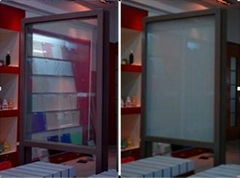 Privacy dimming glass