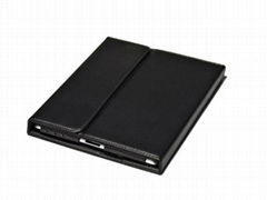 Leather iPad 3 & iPad 2 Bluetooth Keyboard Case 