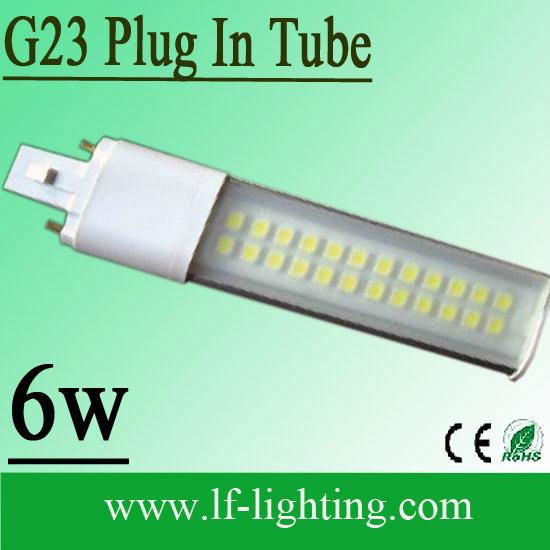 6W G23 LED PL Tube