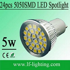 24PCS 5050 SMD GU10 LED