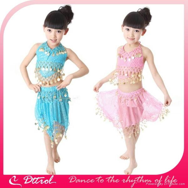 Children Dance Dress, Girls Latin Cosume, Kids Dancewear 2