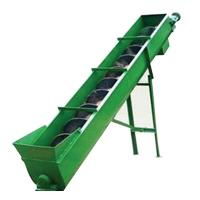 Spiral feeder for waste plastic