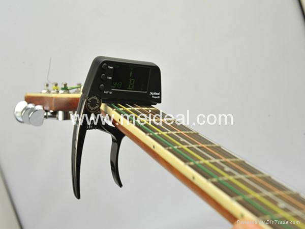  2in1 multi-functional guitar tuner capo 4