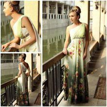 2012New Doris Evening dress,printing,Silk chiffon,10pcs/set,wholesale and retail