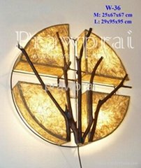 Modern design wall lamp look chic but nature feeling