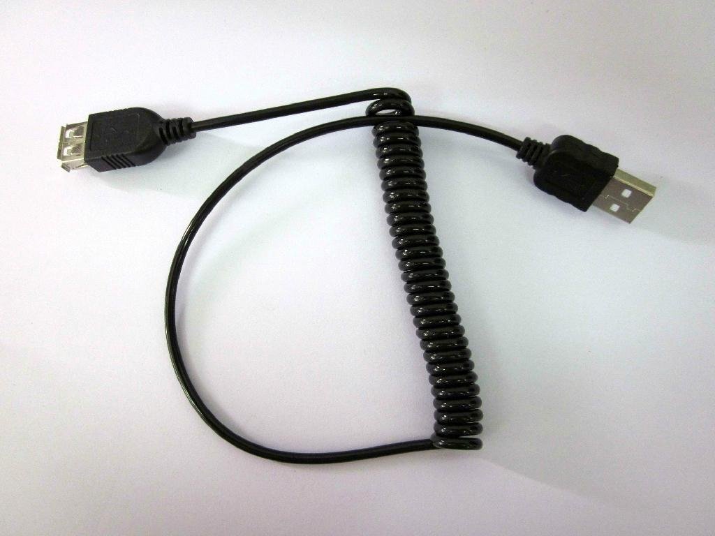 usb to female usb sprial cable 