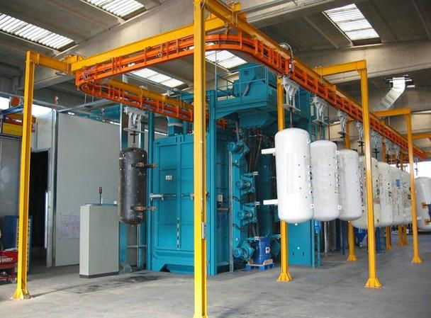 Belt type shot blasting machine 3