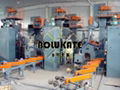 Steel tube outer wall  shot blasting machine