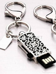 enamel technology inlaid with crystal USB for gift/ present