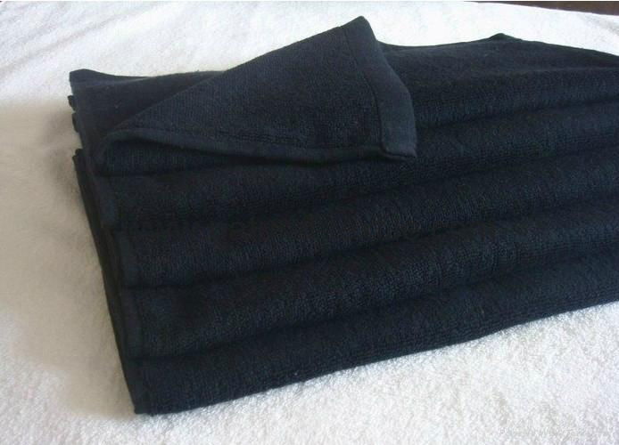 100% cotton black towel 2