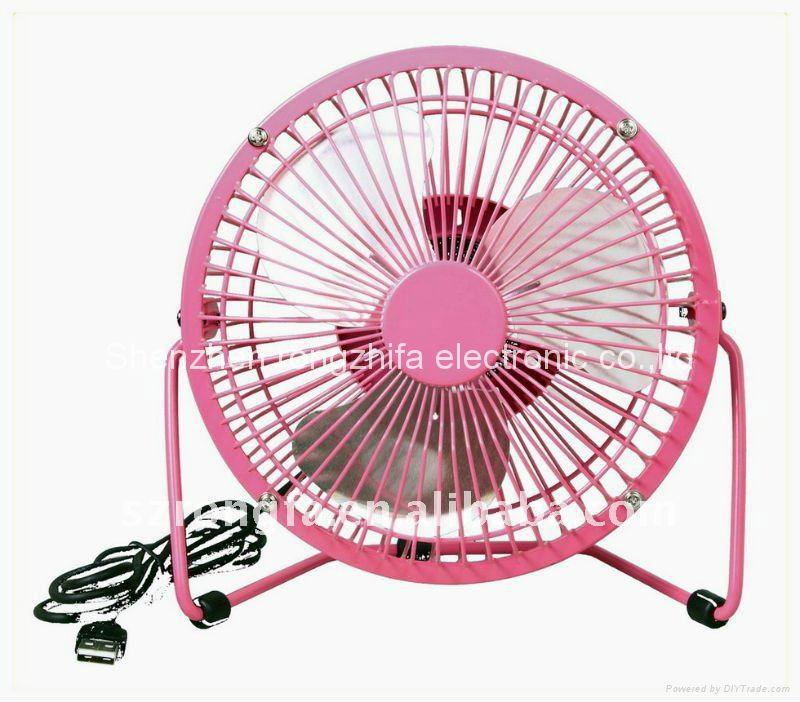 office usb strong wind metal table fan   2