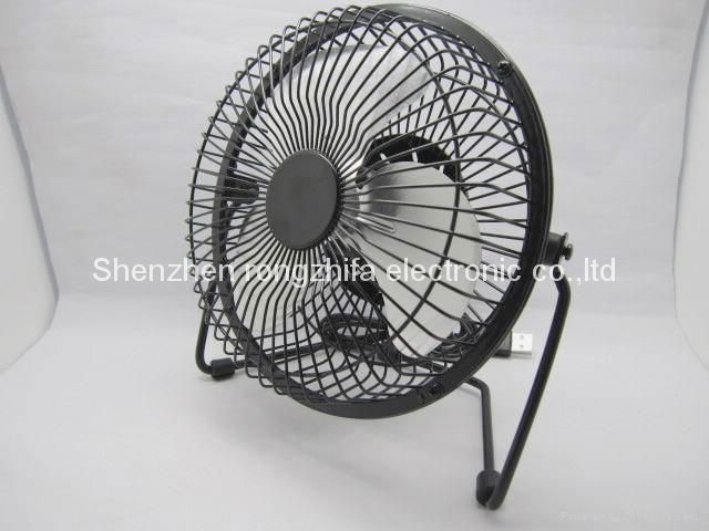 office usb strong wind metal table fan   4