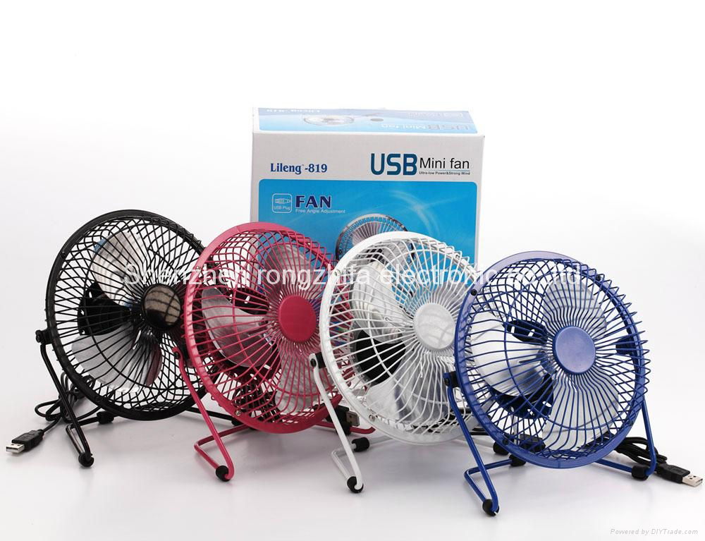 office usb strong wind metal table fan   5