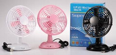 usb stand battery operated plastic fan