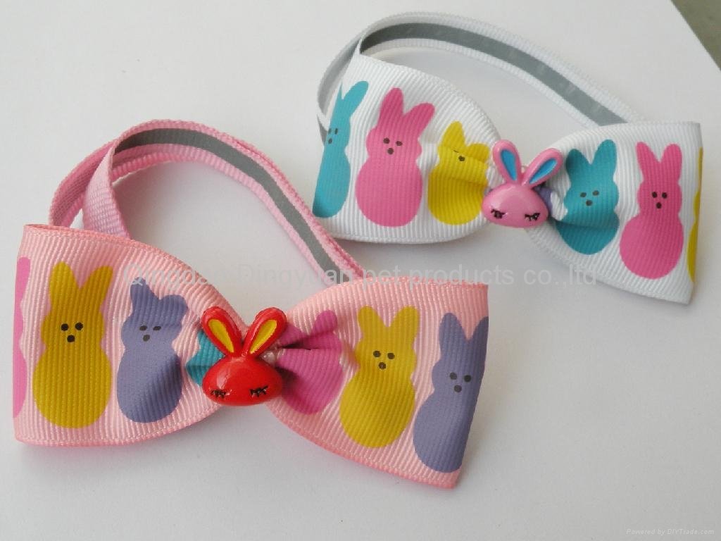 Cute and soft pet bows Pet collar Pet accessories pet tie dog necktie  4