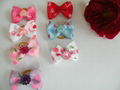 100% Hand Sewn Pet Hair Bow dog bows dog grooming 4