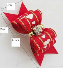 100% Hand Sewn Pet Hair Bow dog bows dog grooming