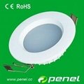 White frame 6w led downlight SMD led recessed downlight 14pcs SMD5730 