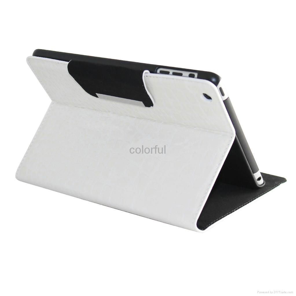 water wave style leather case cover for ipad mini 3