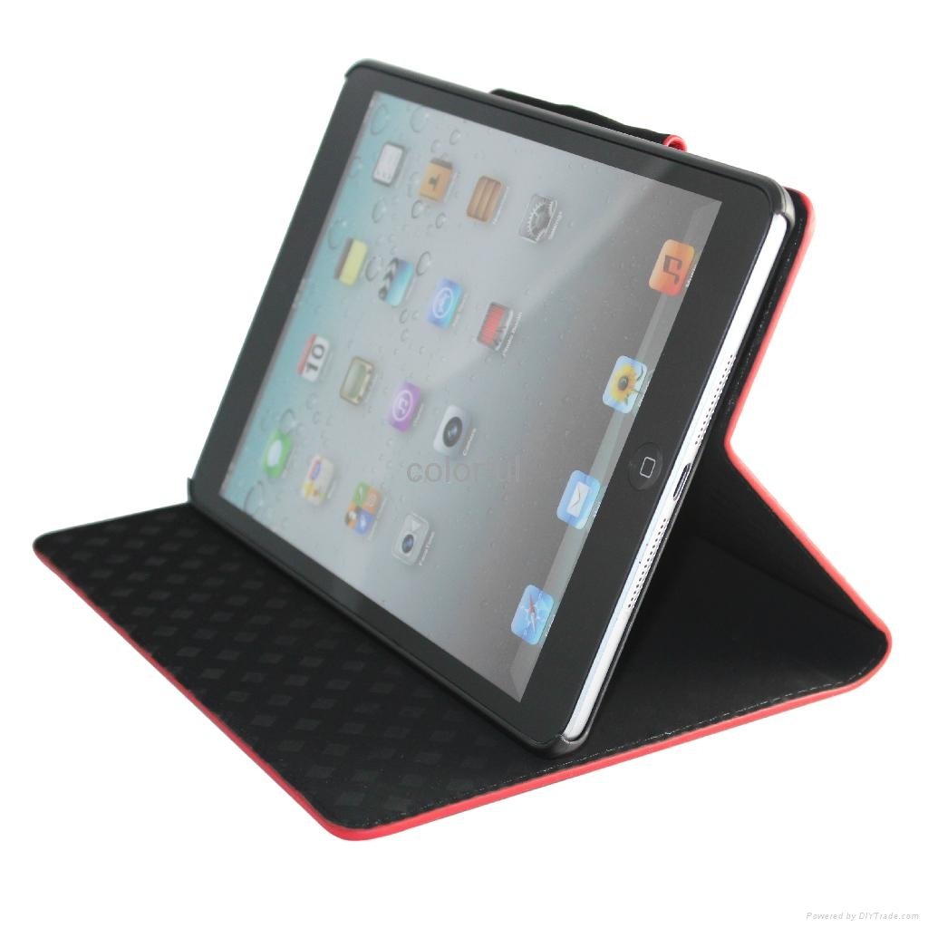 water wave style leather case cover for ipad mini 5