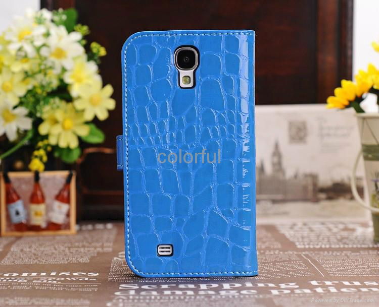New arrivel Crocodile pattern stand Flip Cover Leather wallet case for Samsung G 5