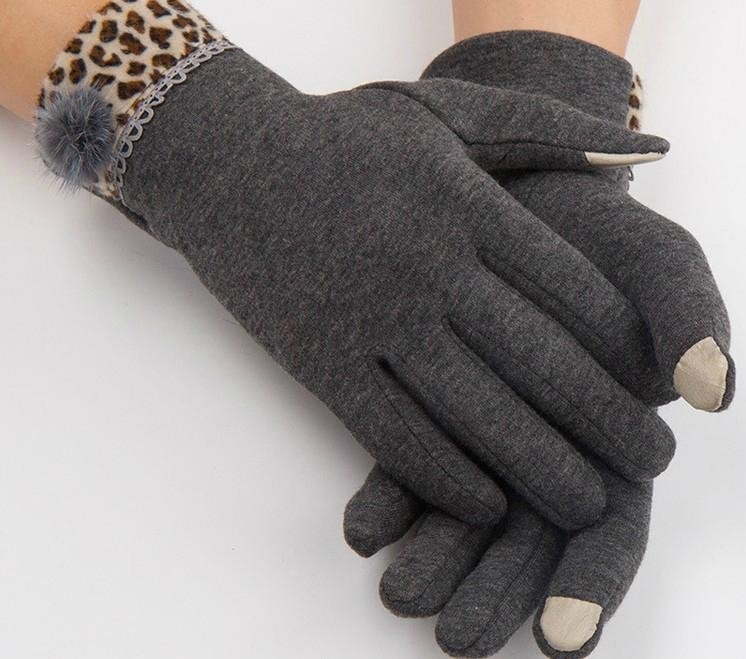  Leopard Touch Screen Gloves For women in winter  For Capasitive Device Tablet  2