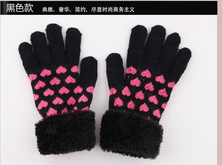 Fashion Thicken glove Ladies' Gloves Winter Autumn Warm Luvas Touch Screen 4