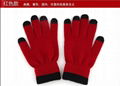 Touch screen gloves female male capacitance screen touch solid color touch scree 5