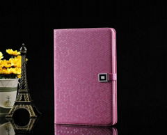 Luxury Bling Diamond Pattern Leather Case Cover For iPad Mini