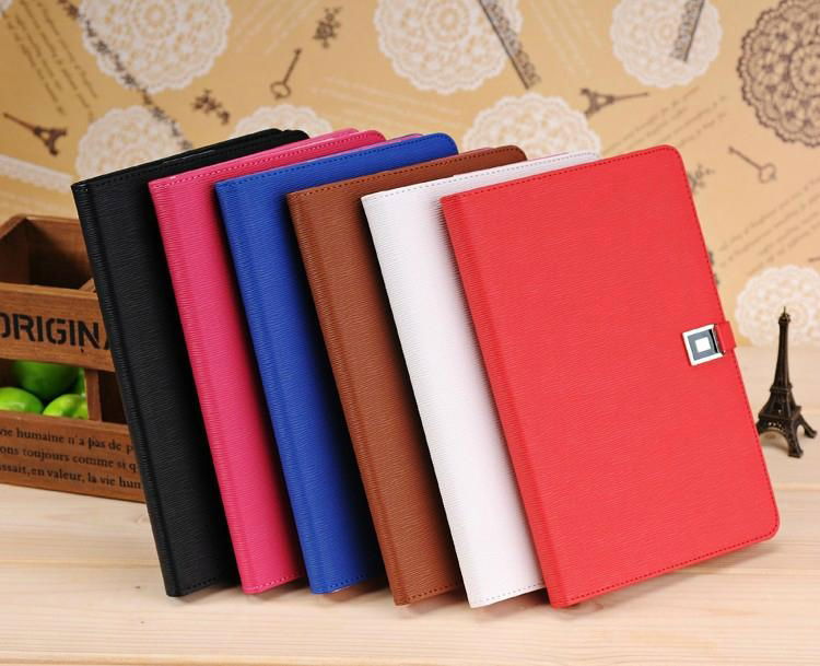 Toothpick pattern hardware PU case for ipad mini ,with holder for mini ipad leat