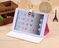 Toothpick pattern hardware PU case for ipad mini ,with holder for mini ipad leat 4