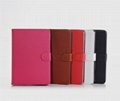 Leather Case For iPad Mini Lichi Grain Leather Stand Cover  2