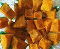 Frozen diced pumpkin