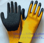 21G Cotton Latex Crinkle Gloves