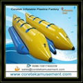 inflatable plastic banana boat