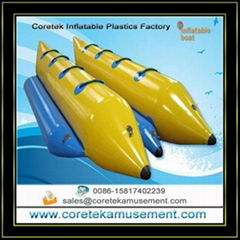 inflatable plastic banana boat