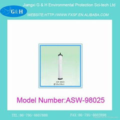 ASW-98025white Ceramics Cylinder Air Stone with Plastic Base 20*150*4mm 