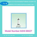 ASW-98027white Ceramics Cylinder Air Stone with Plastic Base 20*80*4mm 