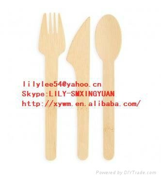 bamboo forks/knife/spoon/tableware 2