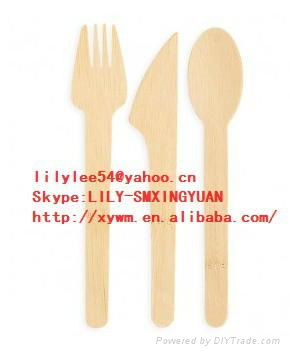 bamboo forks/knife/spoon/tableware 3