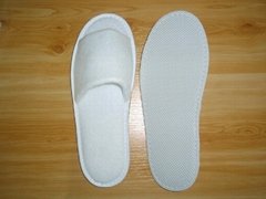 hotel knitted fabric open toe slipper