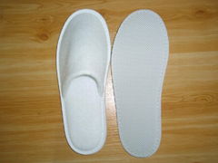 hotel knitted fabric open toe slipper