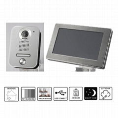 hot sale--7 inch Digital Color Touch Screen Video Door Phone