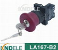 mushroom emergency stop push button key switch .B2-ES