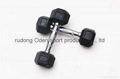 rubber coated  dumbbell